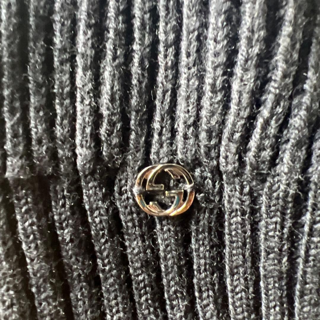 専用GUCCI Wool Beanie Hat w/Interclocking