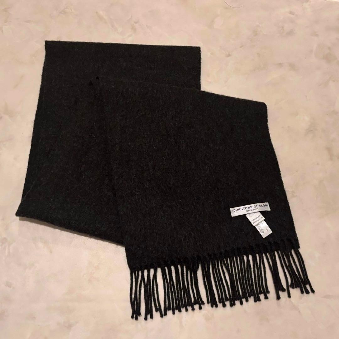 Johnstons of Elgin カシミヤ100% マフラー ジョンストン