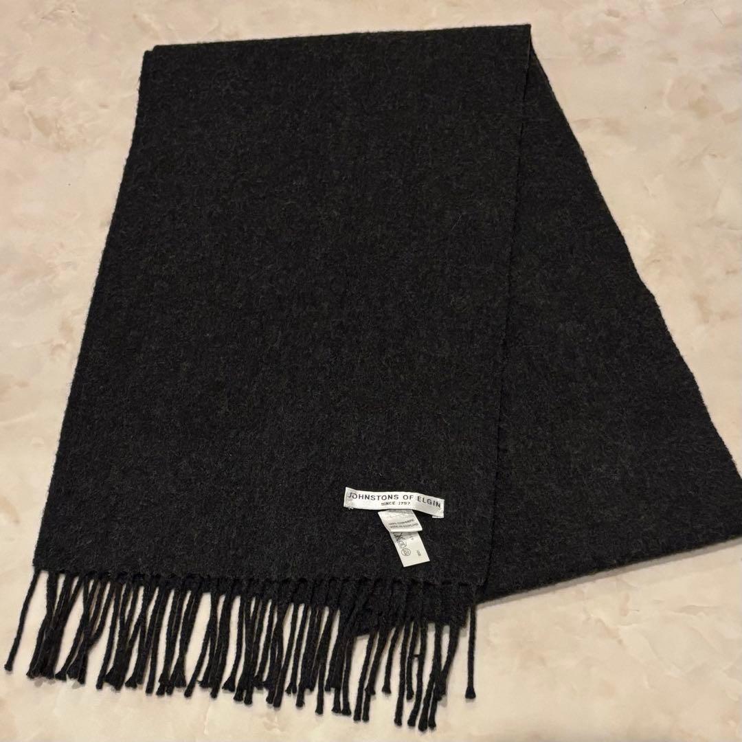 Johnstons of Elgin カシミヤ100% マフラー ジョンストン