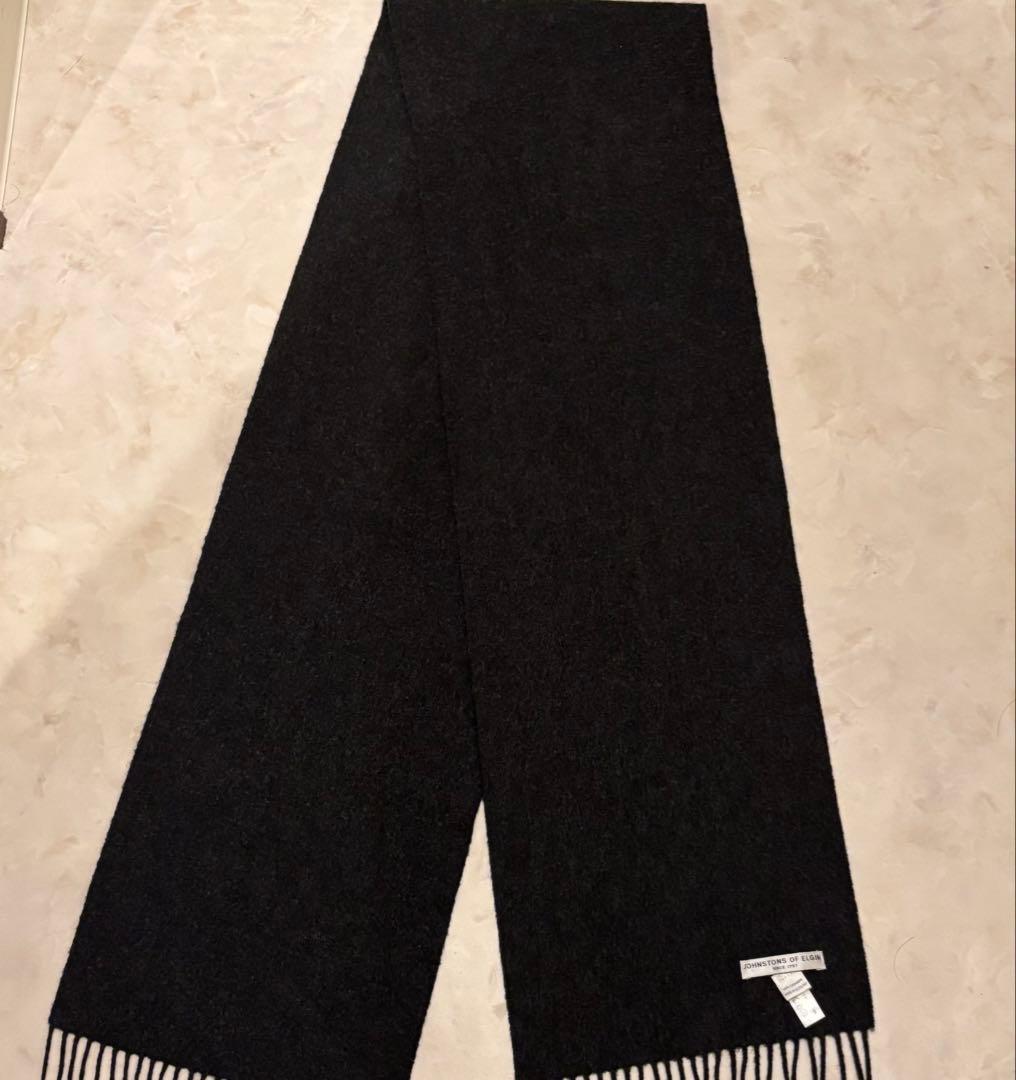 Johnstons of Elgin カシミヤ100% マフラー ジョンストン