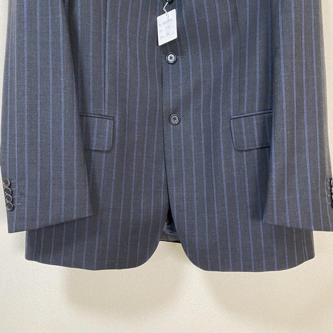 タリアトーレ　Super120’s 3B スーツ グレー系 ストライプ 48
