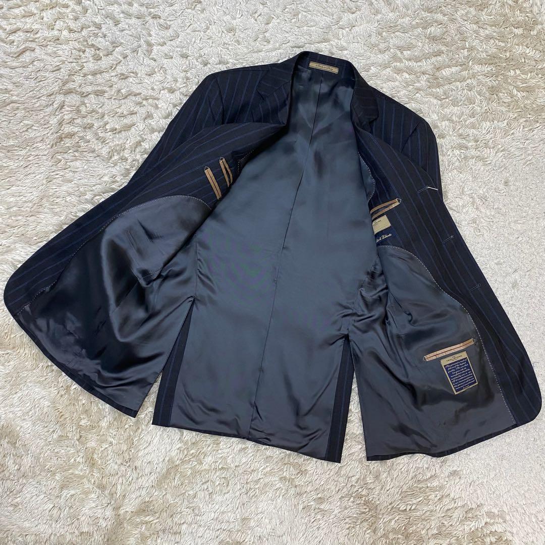 タリアトーレ　Super120’s 3B スーツ グレー系 ストライプ 48