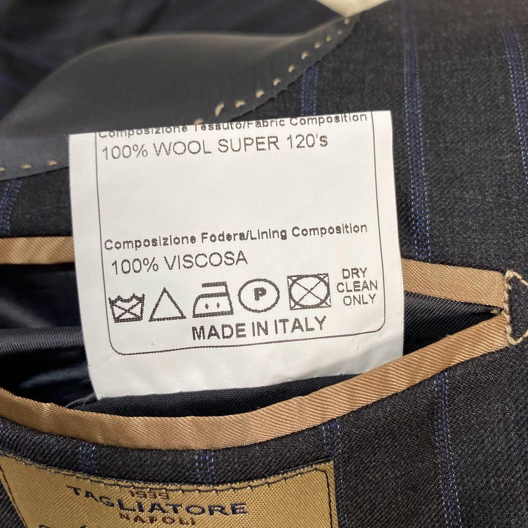 タリアトーレ　Super120’s 3B スーツ グレー系 ストライプ 48