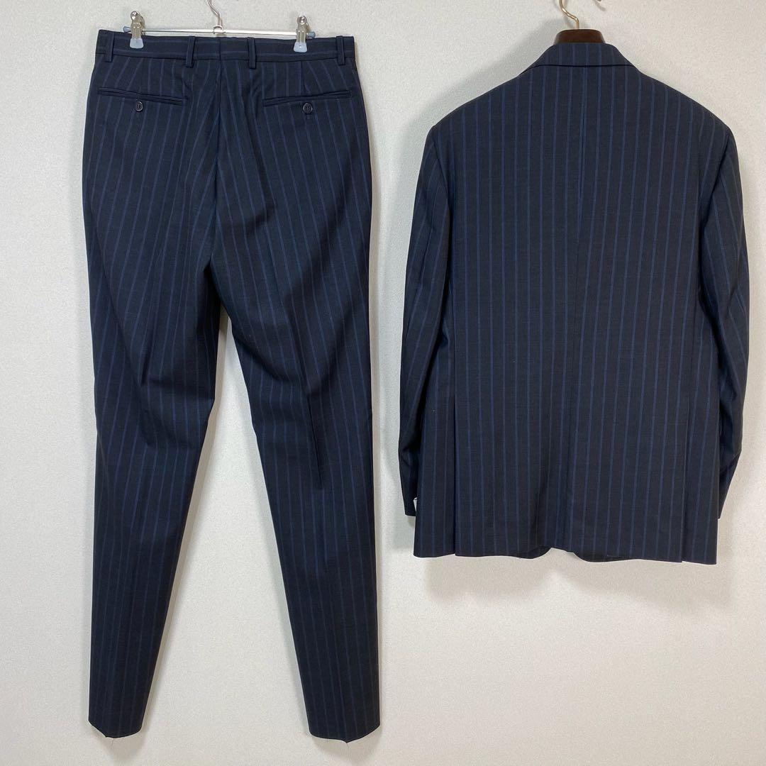 タリアトーレ　Super120’s 3B スーツ グレー系 ストライプ 48