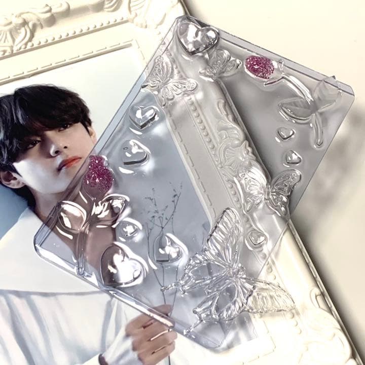 【蕾のラメ色増えました】トレカケース デコ 硬質ケース レジン ハンドメイド