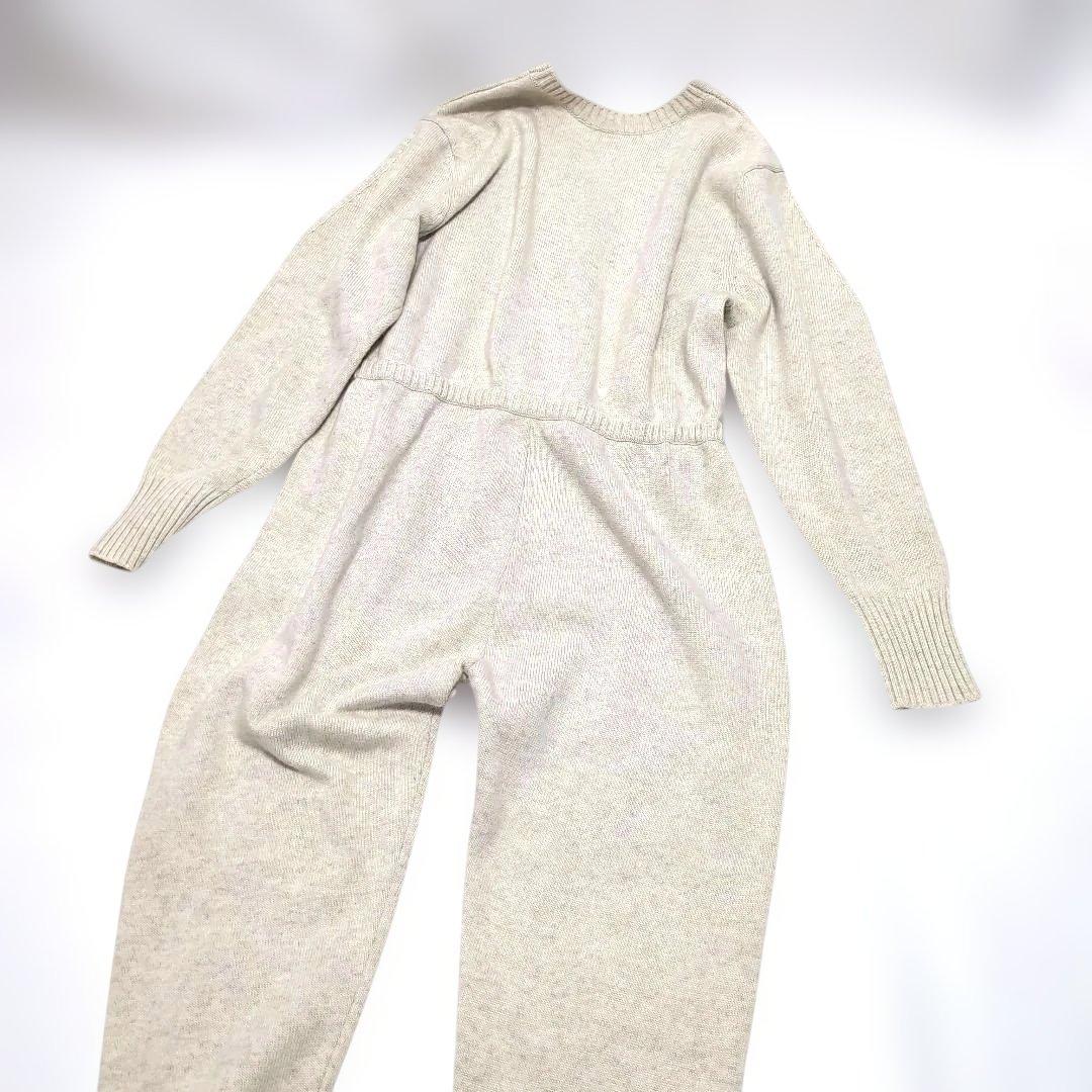 ⑫ETRE　エトレトウキョウ　Vネックニットオールインワン　つなぎ　長袖ズボン
