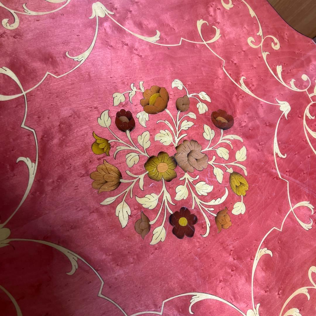 イタリア製 象嵌細工 アンティーク ヴィンテージテーブル