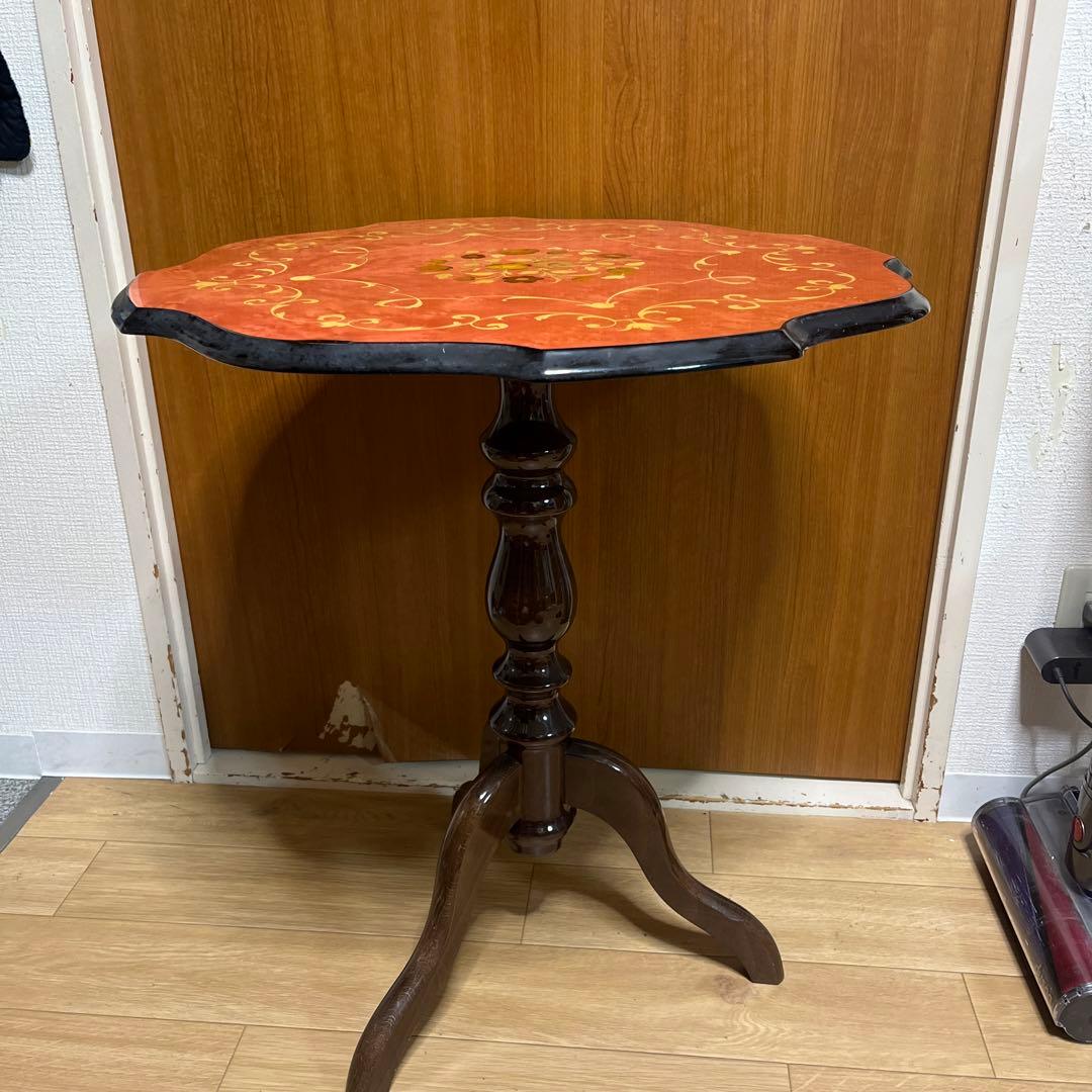 イタリア製 象嵌細工 アンティーク ヴィンテージテーブル