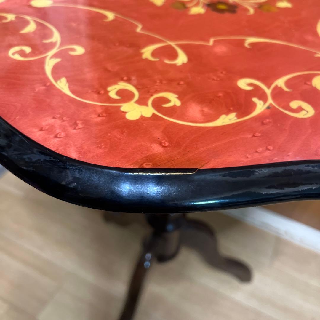 イタリア製 象嵌細工 アンティーク ヴィンテージテーブル