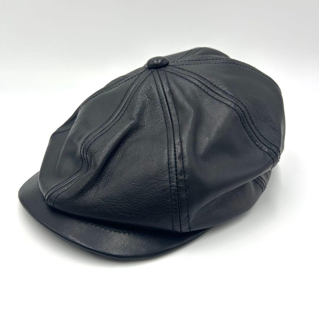 ★激レア★【新品同様】KNOX CA4LA キャスケット レザーハンチング帽