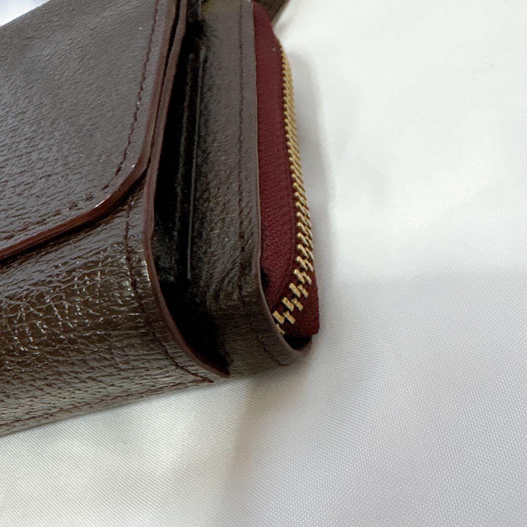 ヴィヴィアンウエストウッド ショルダーウォレット オーブ ブラウン レザー