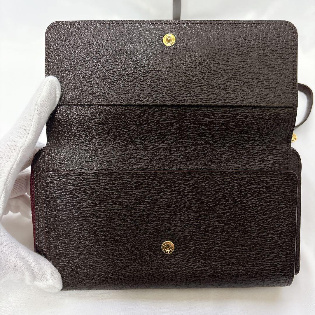 ヴィヴィアンウエストウッド ショルダーウォレット オーブ ブラウン レザー