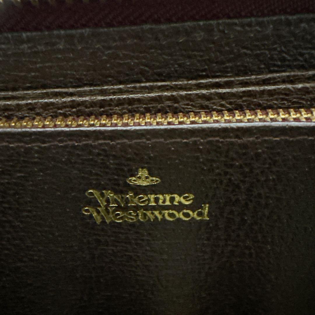 ヴィヴィアンウエストウッド ショルダーウォレット オーブ ブラウン レザー