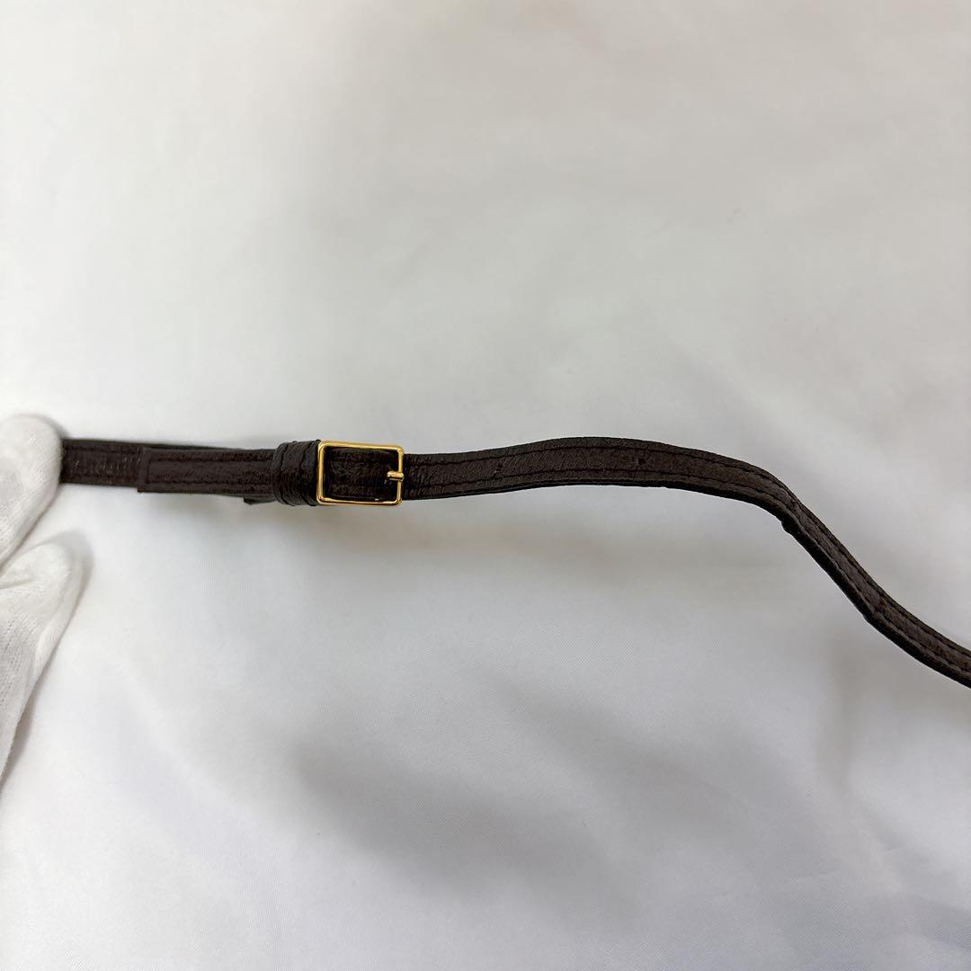 ヴィヴィアンウエストウッド ショルダーウォレット オーブ ブラウン レザー