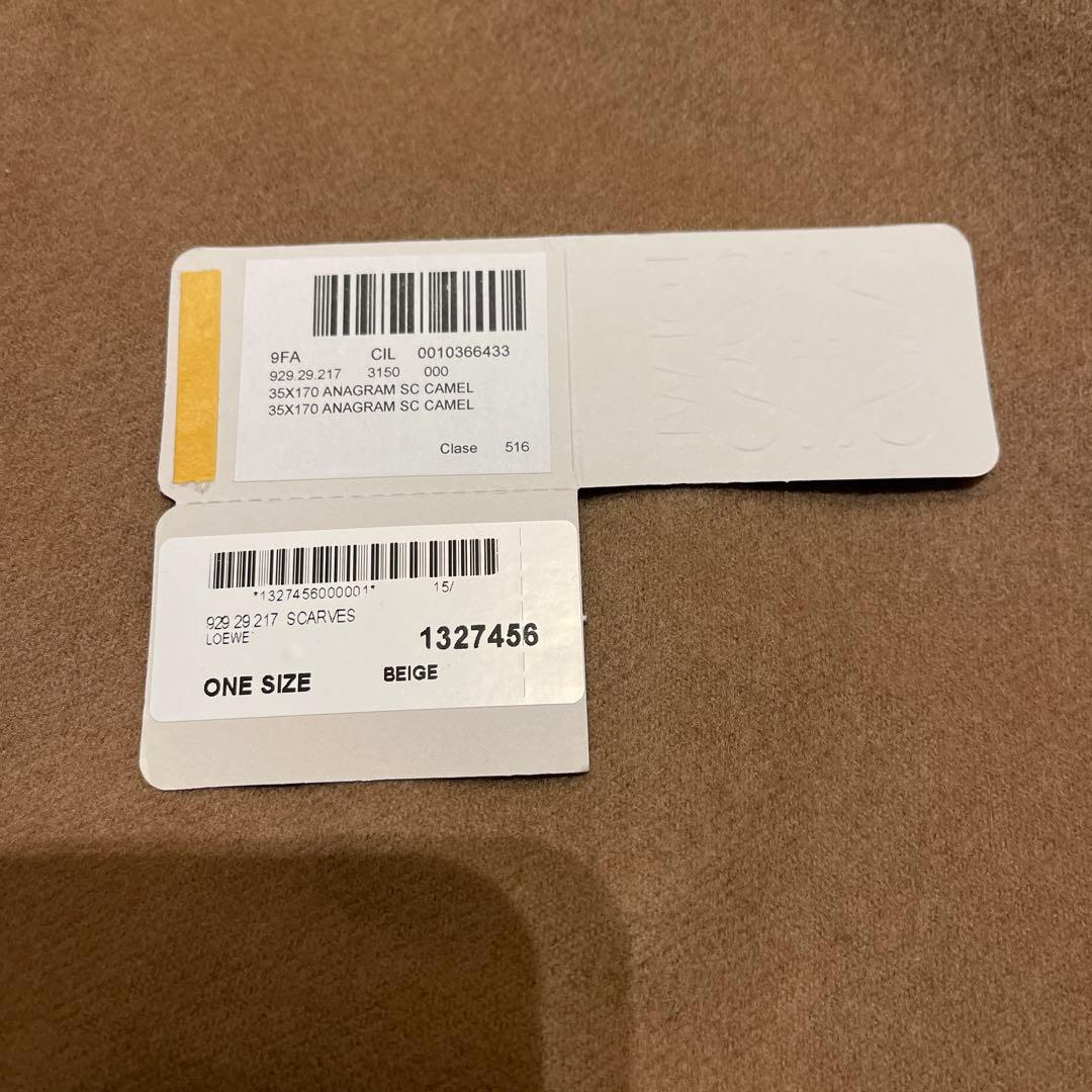専用！楽一番公式アカウント07！LOEWE カシミヤベージュ マフラー