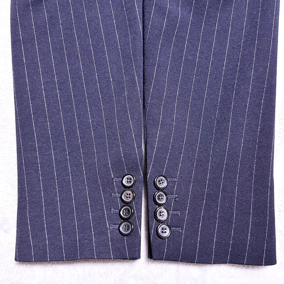 2XL【未使用】Max Mara テーラードジャケット モノグラム ストライプ