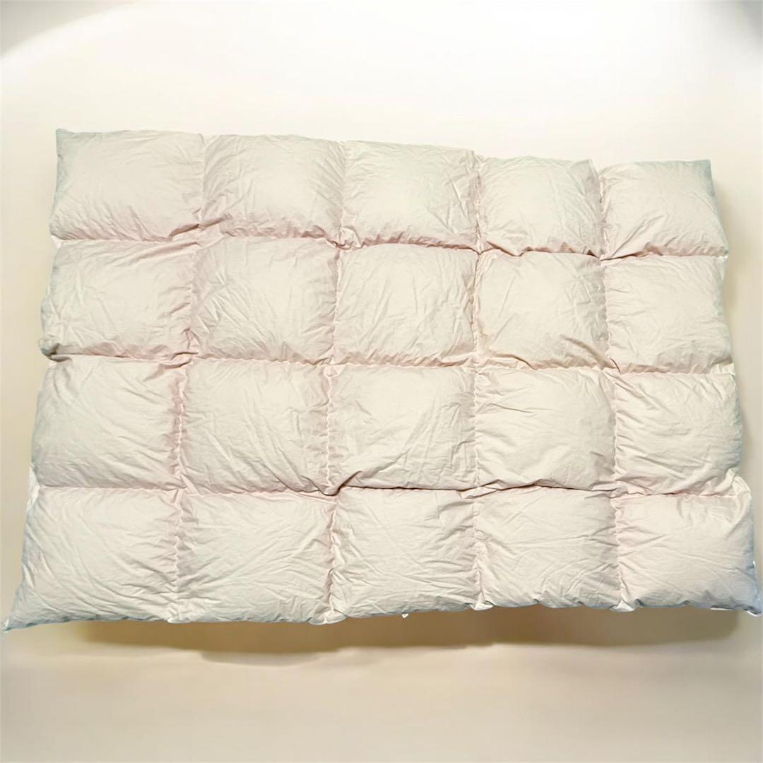 西川　シングル　冬用羽毛布団 花柄 150x210cm