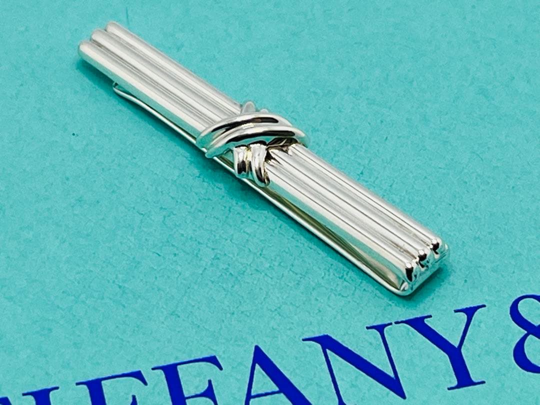 c723 美品　ティファニー　1992 シグネチャー　ネクタイピン　925