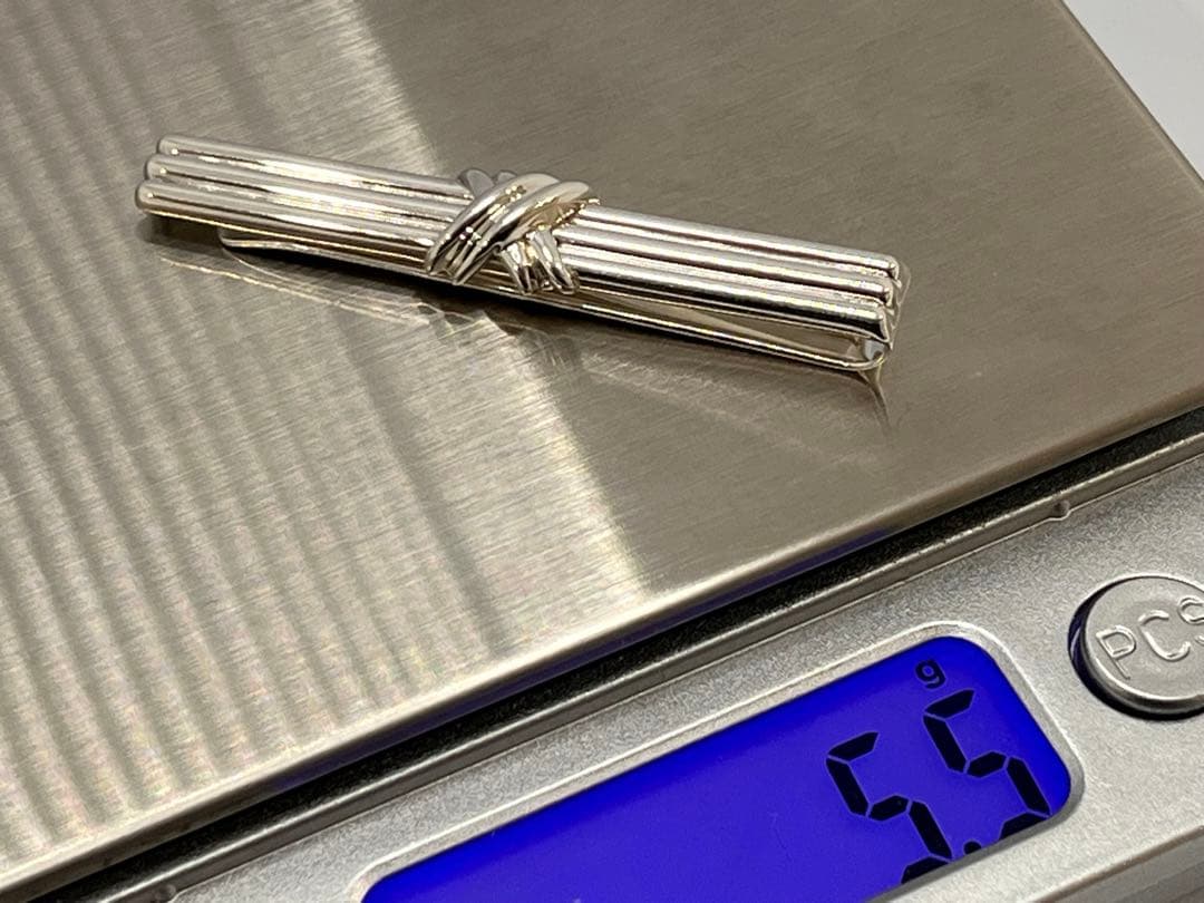 c723 美品　ティファニー　1992 シグネチャー　ネクタイピン　925