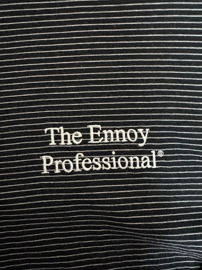 ENNOY エンノイ L/S Border T-Shirts ロンT ブラックL