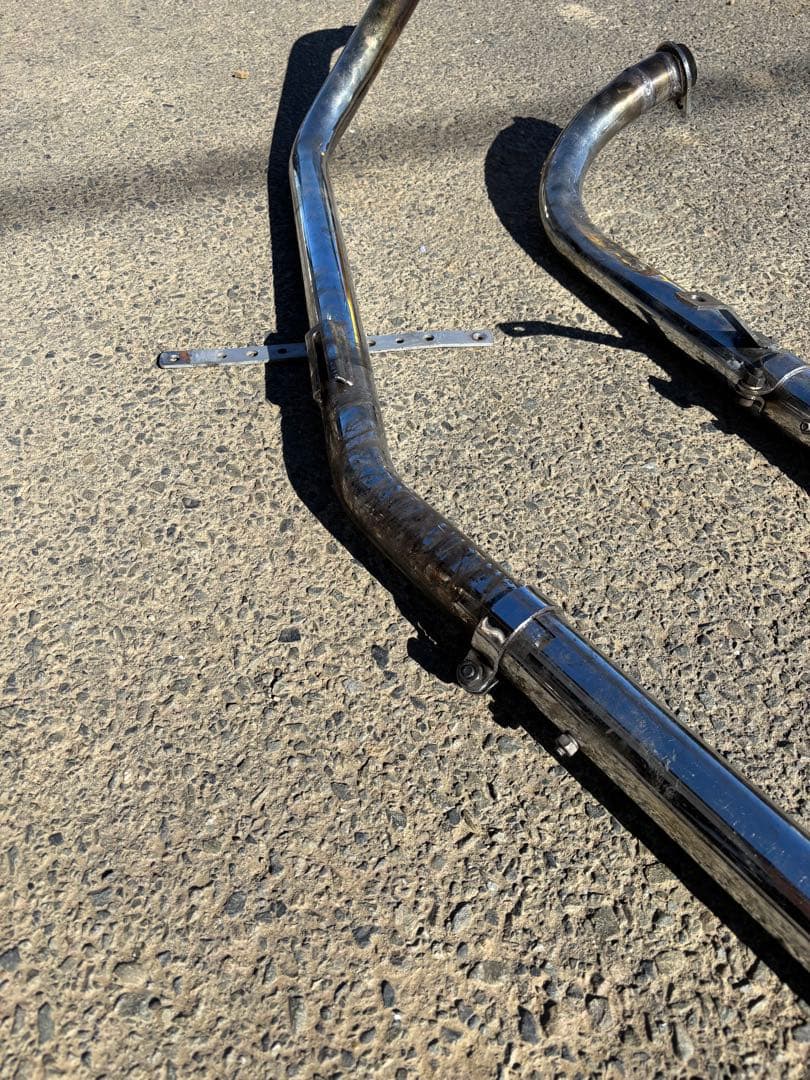 ショベル　アップスイープマフラー　フィッシュテール