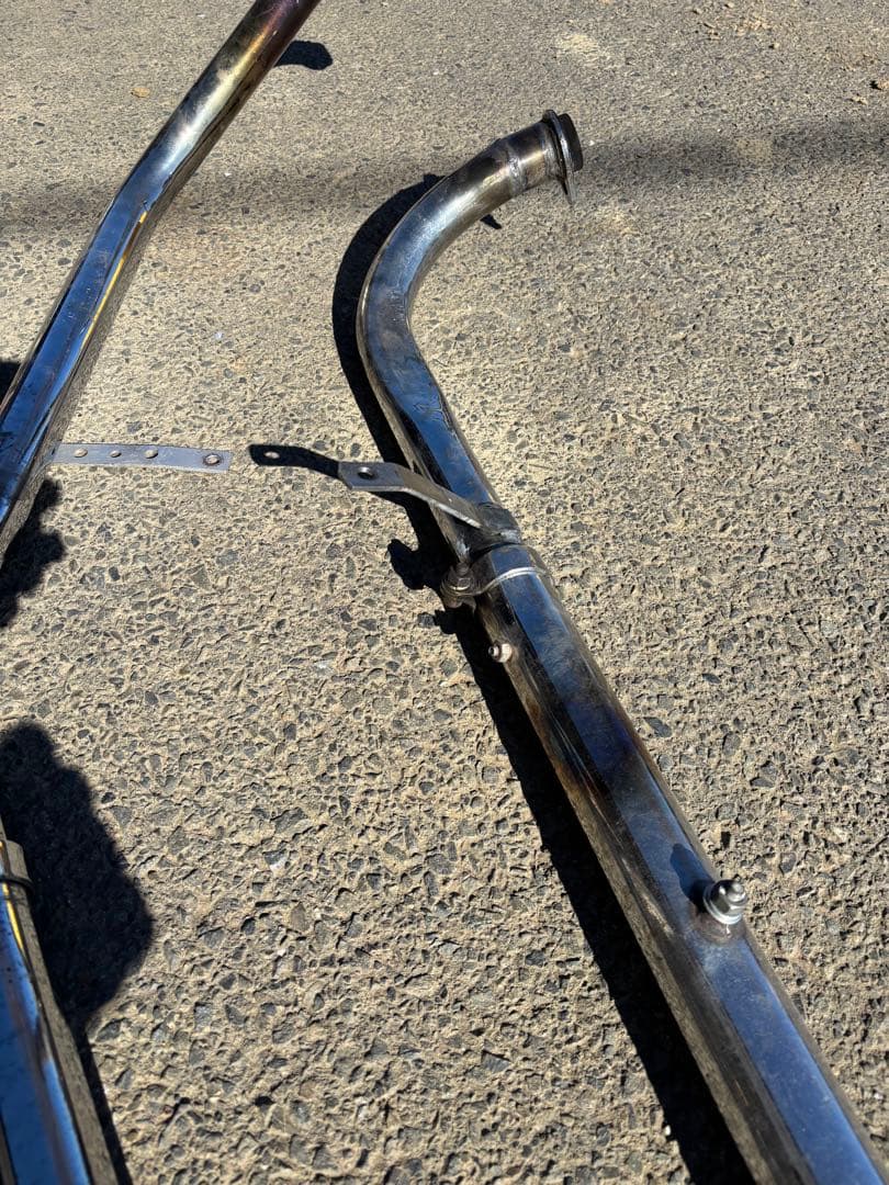 ショベル　アップスイープマフラー　フィッシュテール