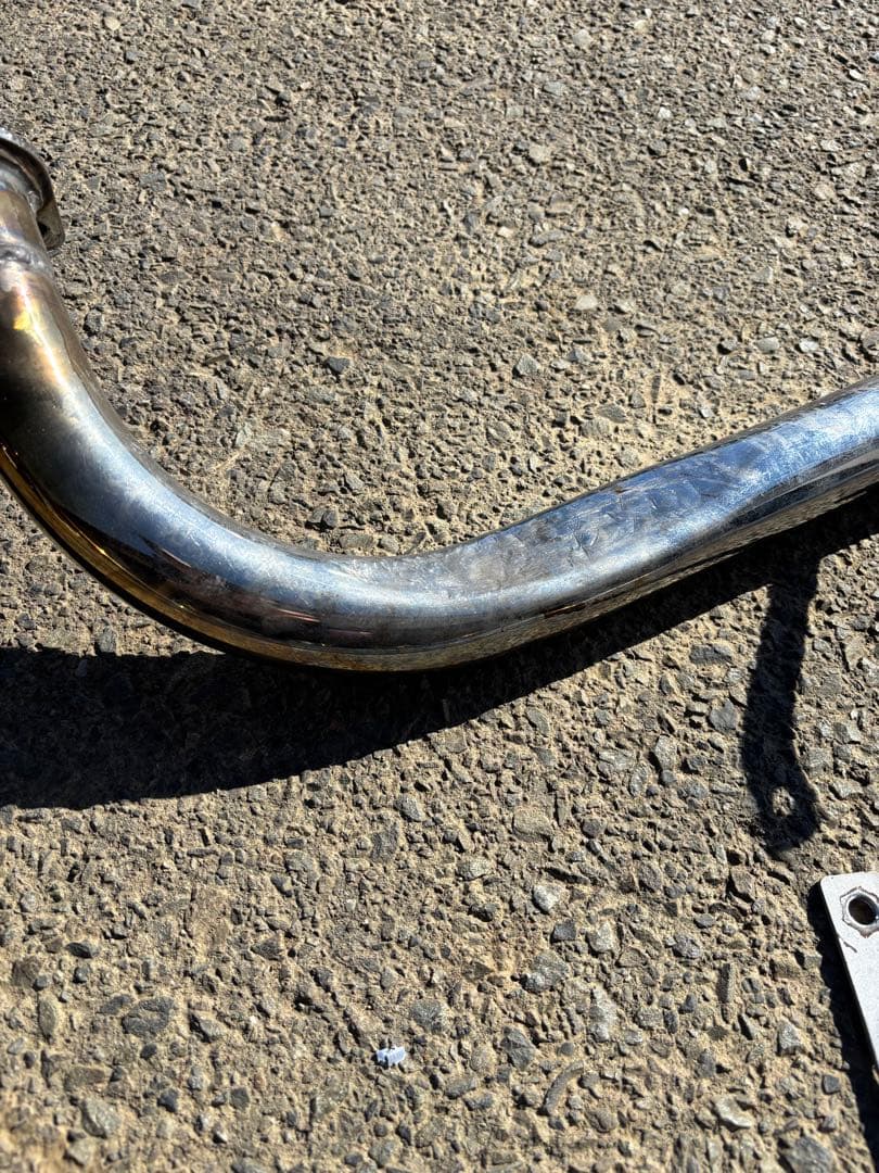 ショベル　アップスイープマフラー　フィッシュテール