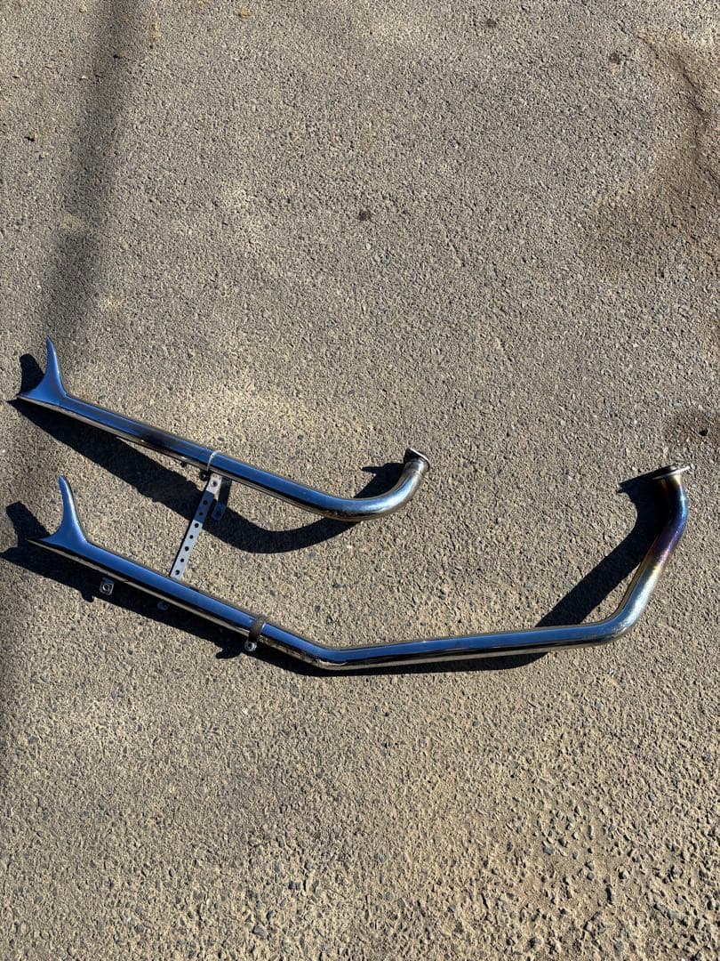 ショベル　アップスイープマフラー　フィッシュテール