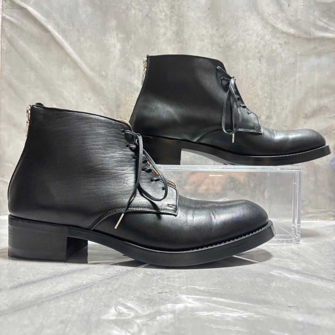 IRU 6ホール バックジップ チャッカブーツ ホースレザー