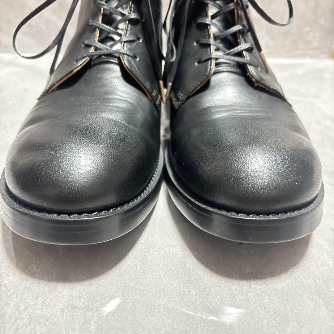 IRU 6ホール バックジップ チャッカブーツ ホースレザー