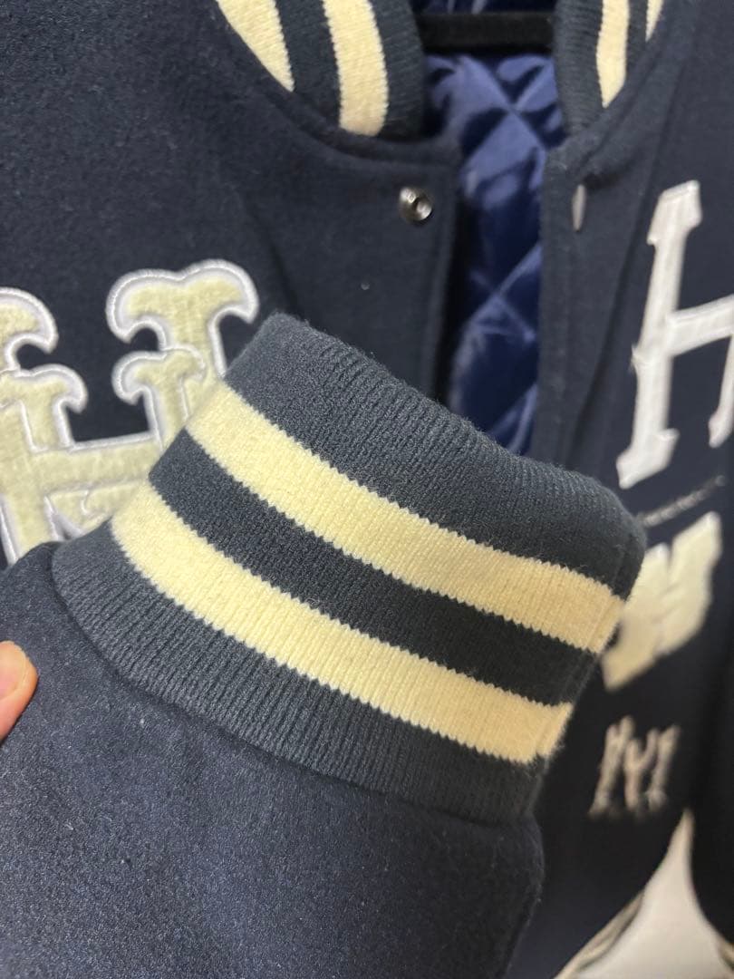 HUF 20周年 スタジャン フルデコスタジャン 刺繍ロゴ デカロゴ XL