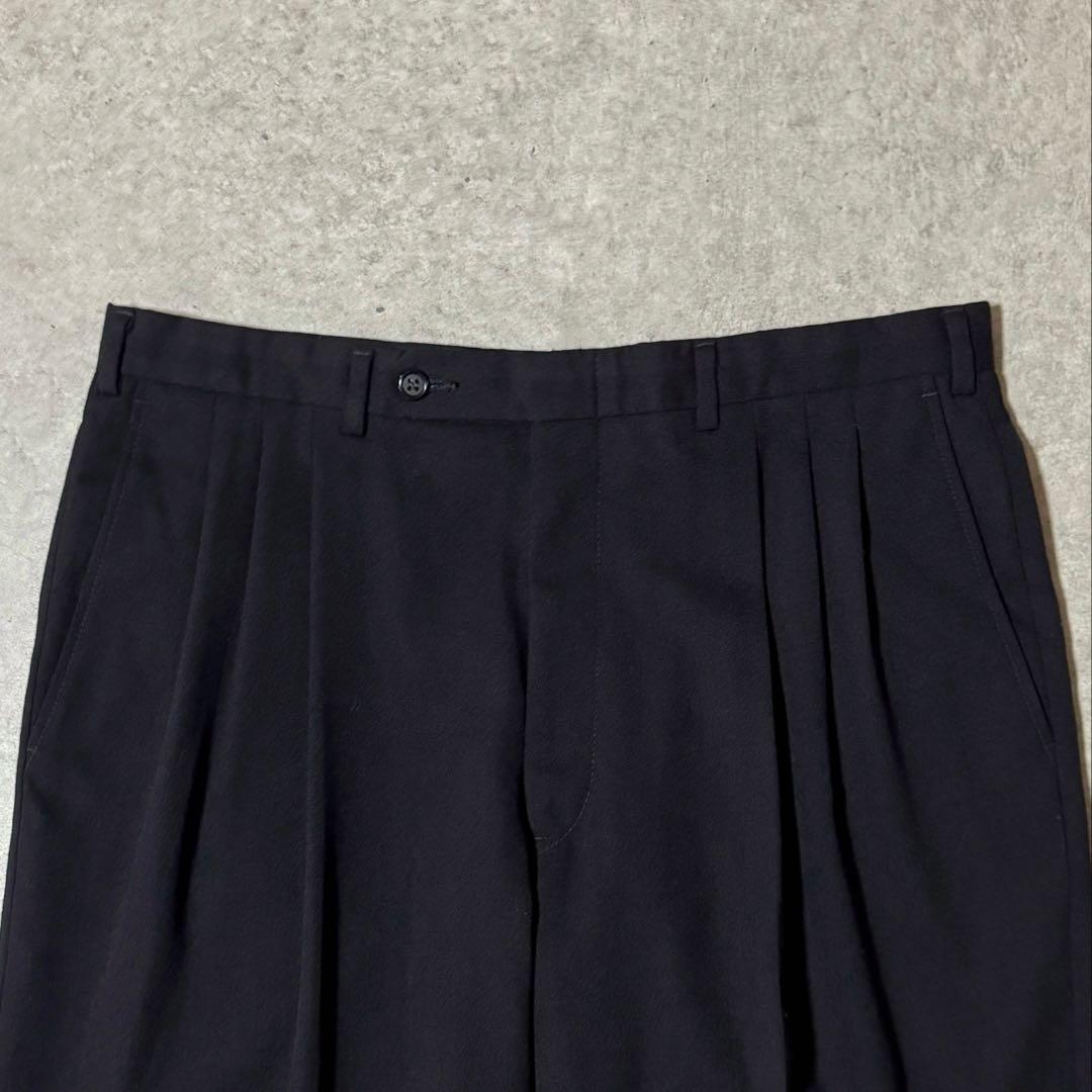 70s 80s VINTAGE スリータックワイドスラックス TALONジップ