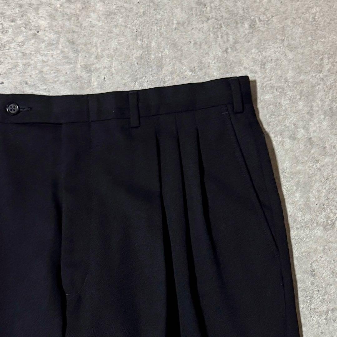 70s 80s VINTAGE スリータックワイドスラックス TALONジップ