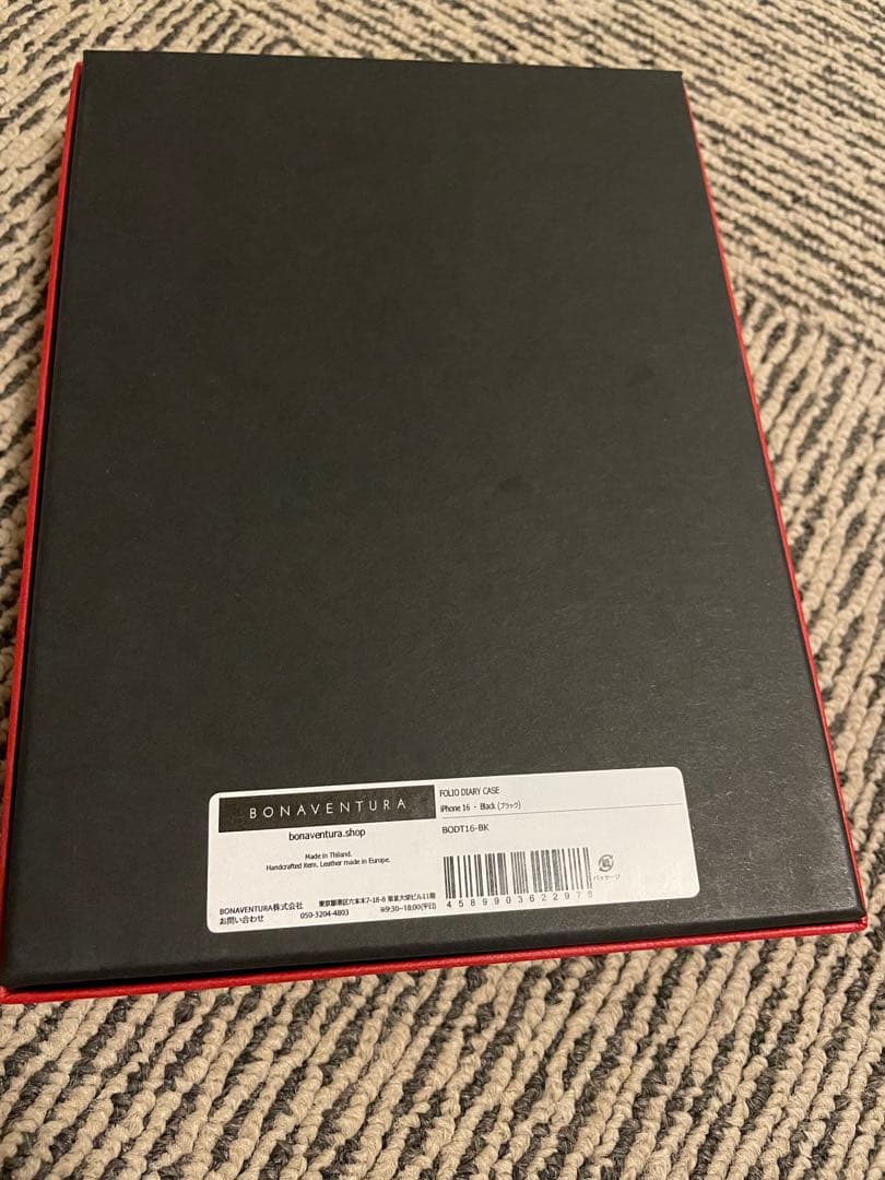 BONAVENTURA 手帳型ケース ブラック iPhone16