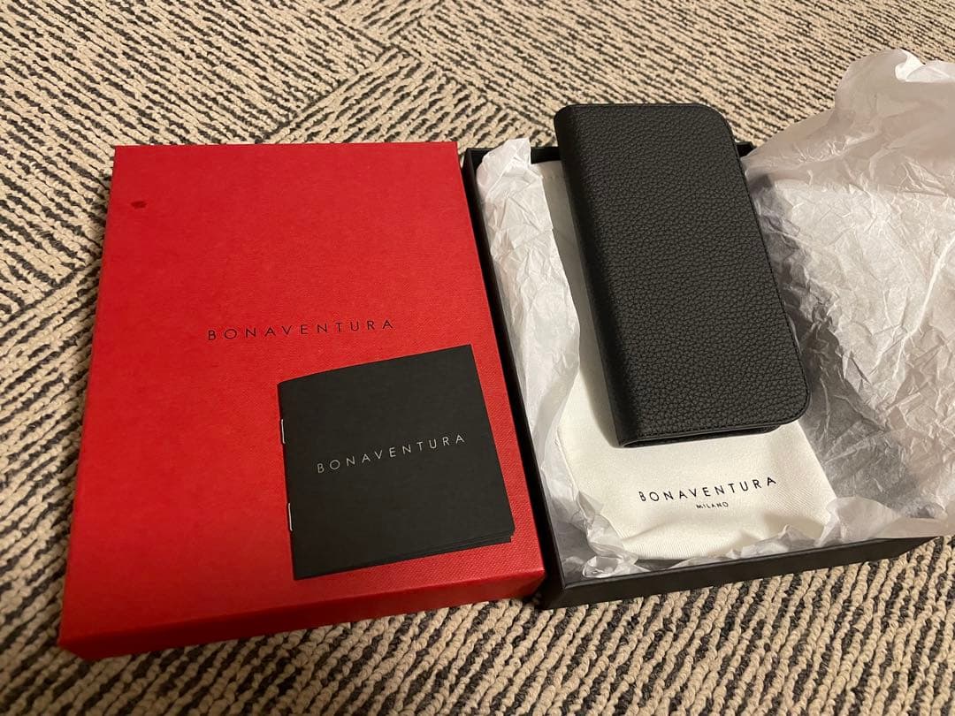 BONAVENTURA 手帳型ケース ブラック iPhone16