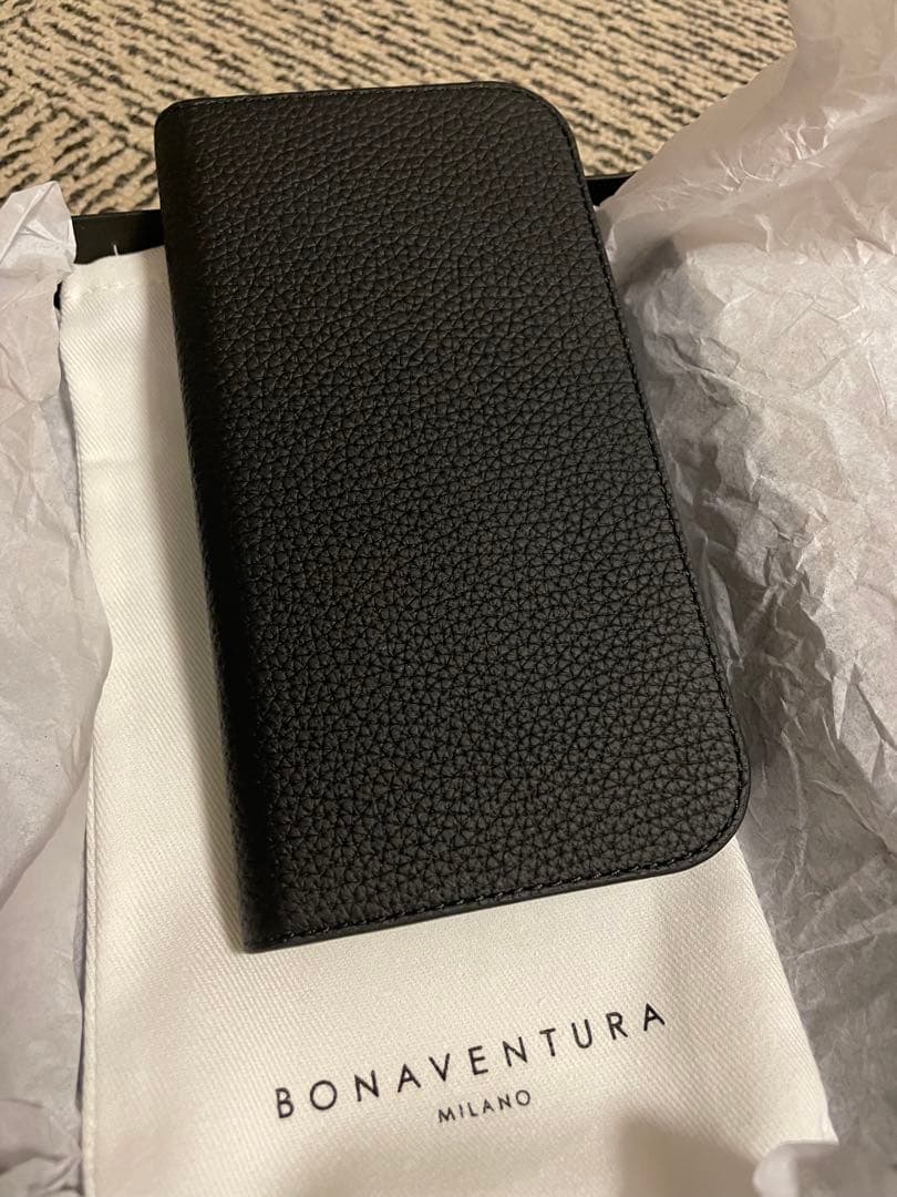 BONAVENTURA 手帳型ケース ブラック iPhone16