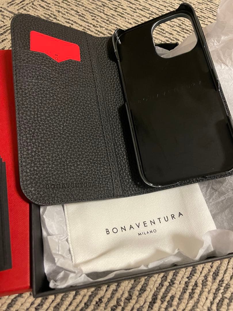 BONAVENTURA 手帳型ケース ブラック iPhone16