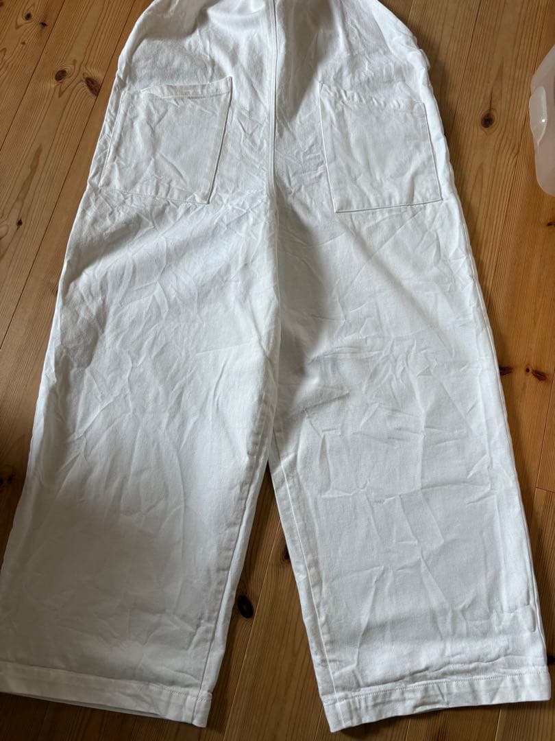 一度着用　かぐれ　バッククロスコットンサロペット