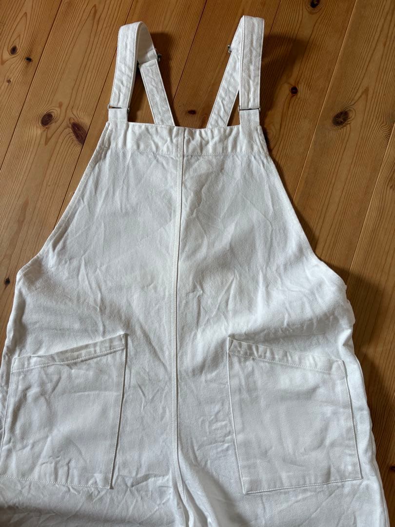 一度着用　かぐれ　バッククロスコットンサロペット