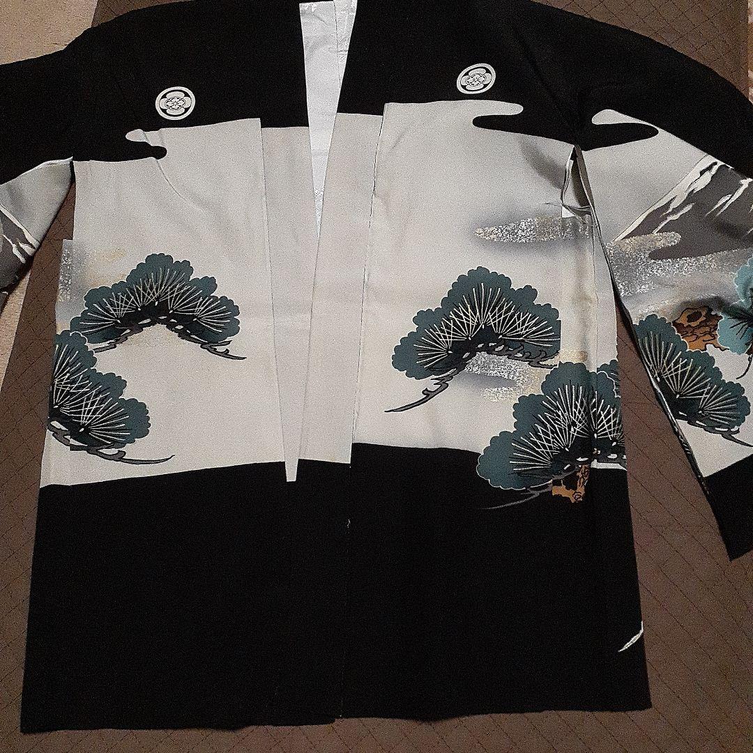 羽織、袴、長襦袢、草履正絹　七歳