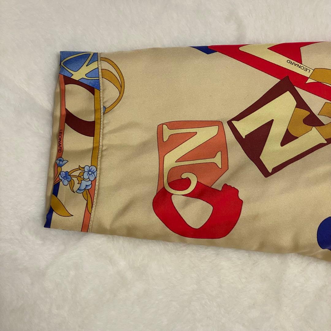 LEONARD SPORT コート アルファベット ボタニカル 総柄