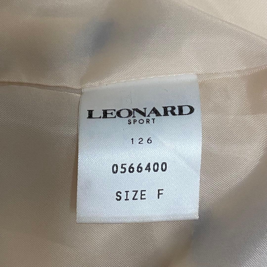 LEONARD SPORT コート アルファベット ボタニカル 総柄