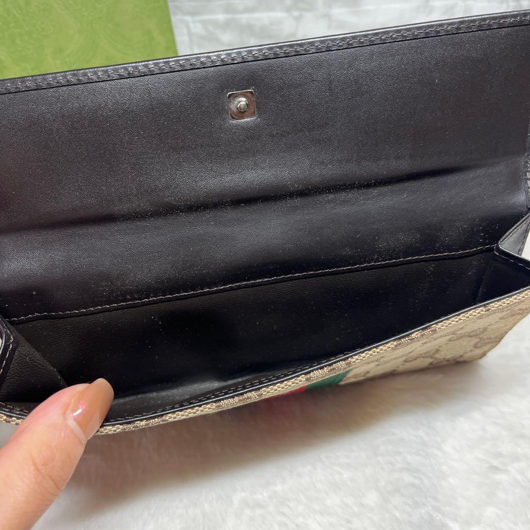 GUCCI GG キャンバス ジャッキー シェリーライン ウォレット