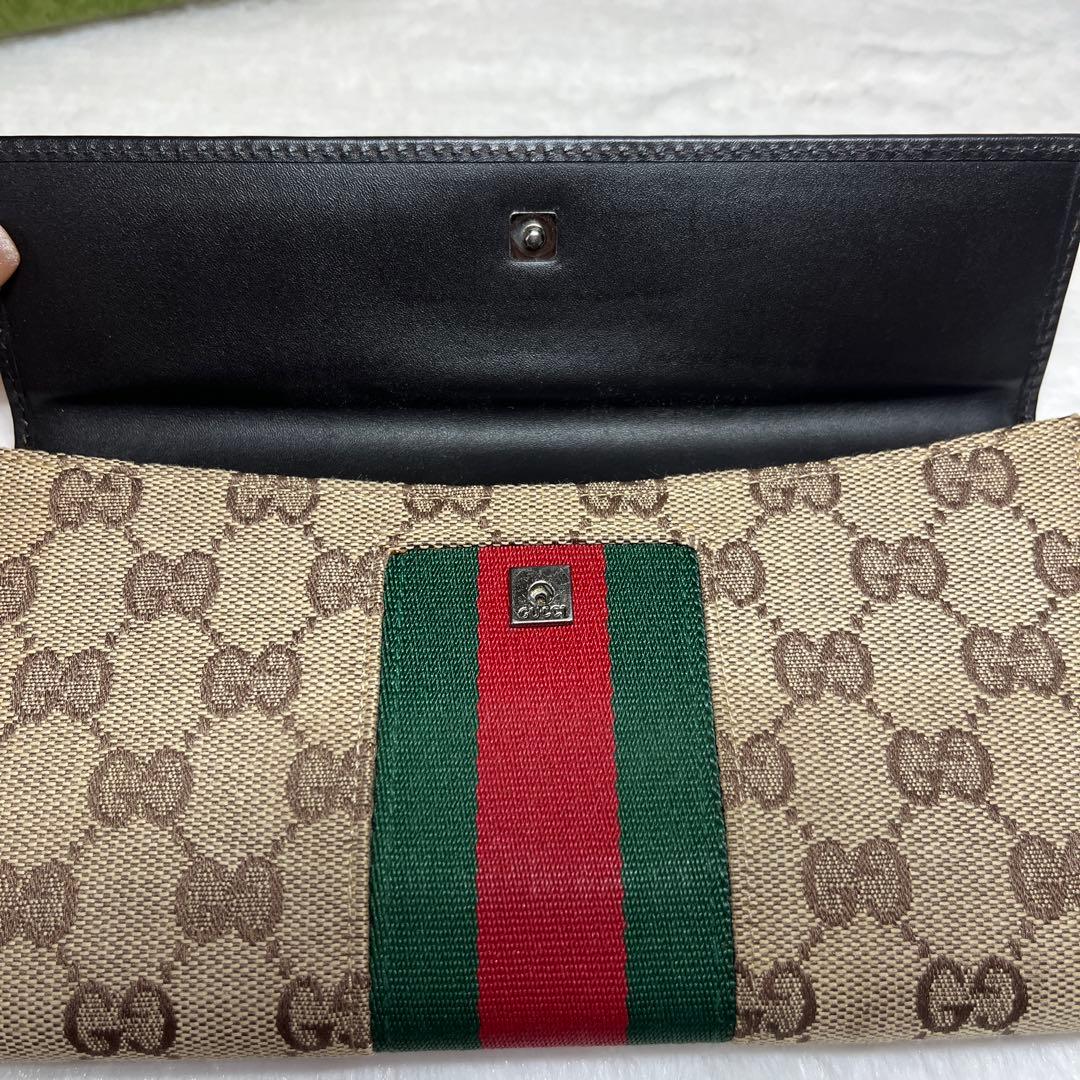 GUCCI GG キャンバス ジャッキー シェリーライン ウォレット