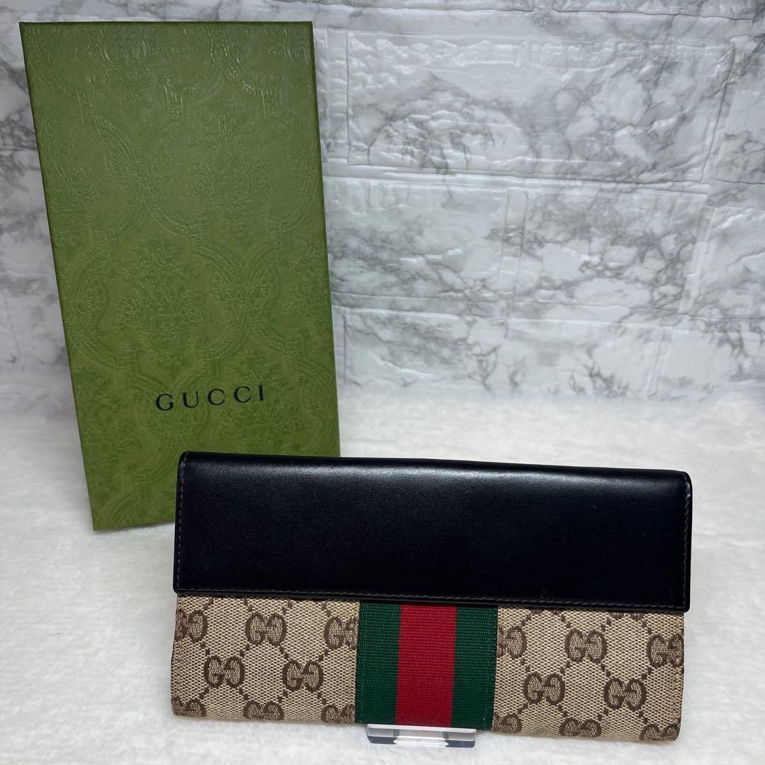 GUCCI GG キャンバス ジャッキー シェリーライン ウォレット