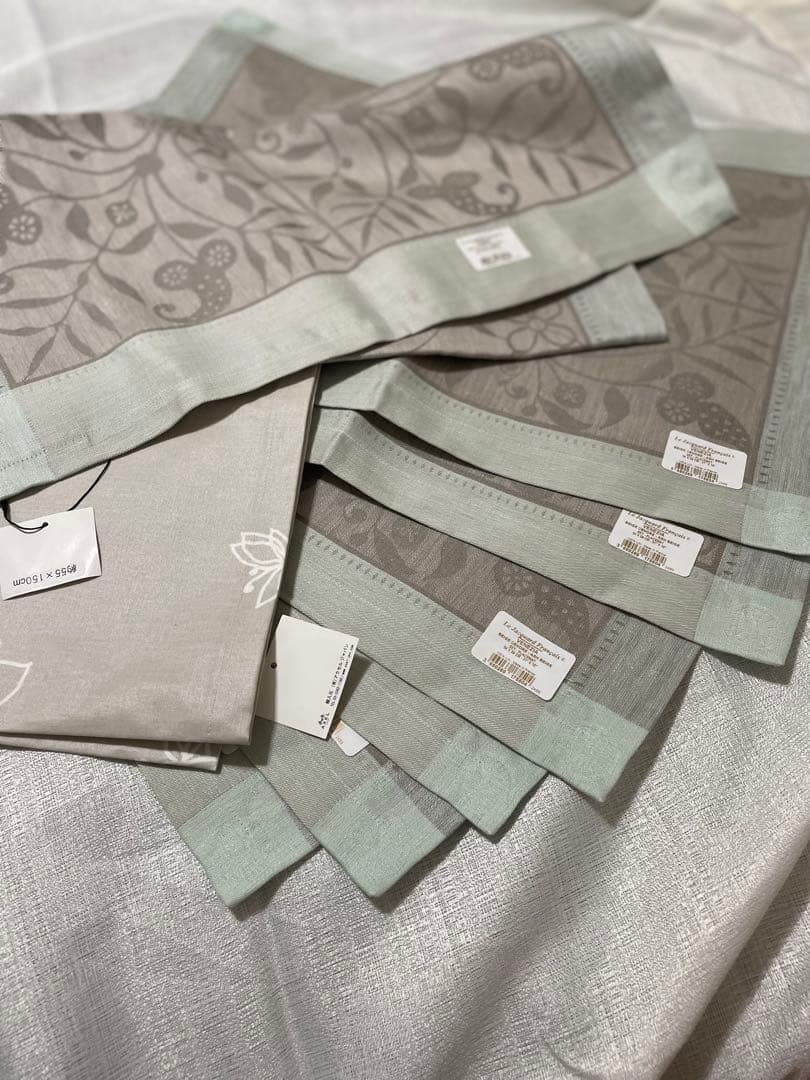 新品未使用！ルジャカールフランセ麻テーブルランナーランチョン6枚セットフランス製