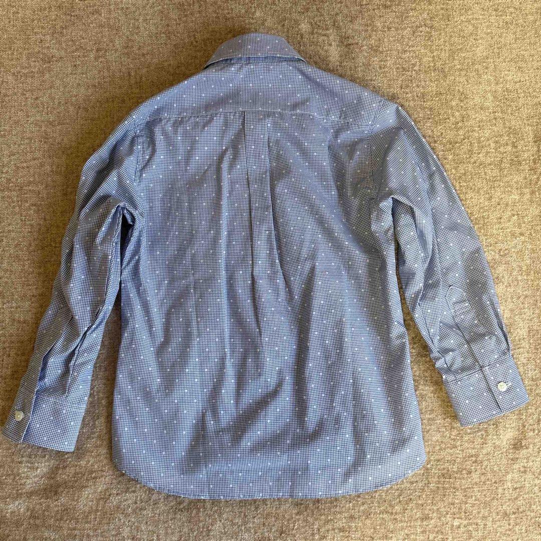 ネイビー チェック柄 男の子 ブレザーとハーフパンツ スーツセット 120cm