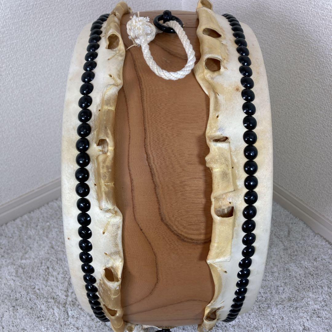 MT様 和太鼓 耳付き　平太鼓 39cm 和楽器 上鳴 日本製　くりぬき　本革