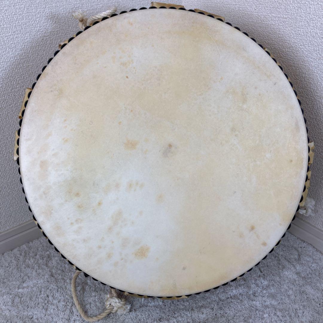 MT様 和太鼓 耳付き　平太鼓 39cm 和楽器 上鳴 日本製　くりぬき　本革