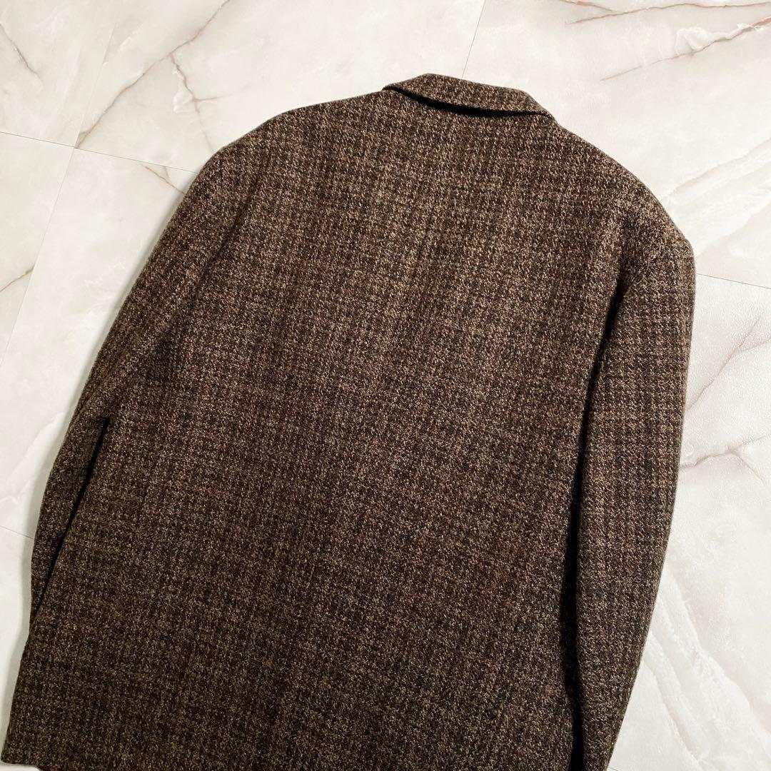 B15060 ワイズフォーメン93ssチェックツイード2BテーラードジャケットM